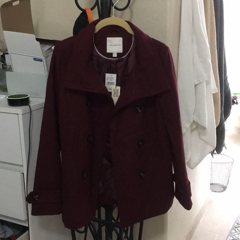red velvet colored jacket